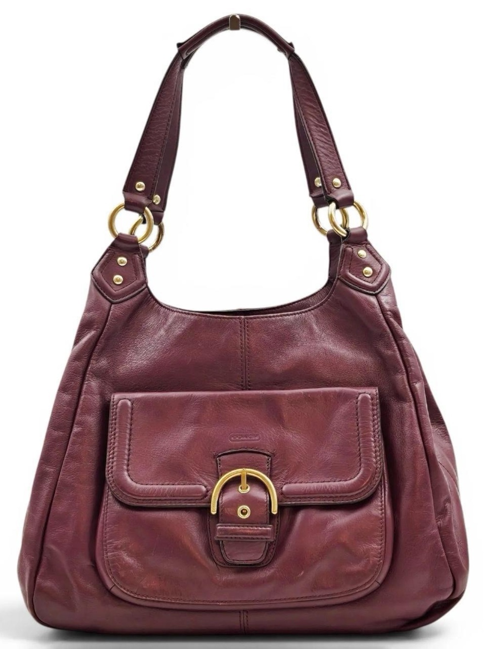 COACH 2013 Hamilton Hobo Women's Leather Shoulder Bag in Deep Burgundy